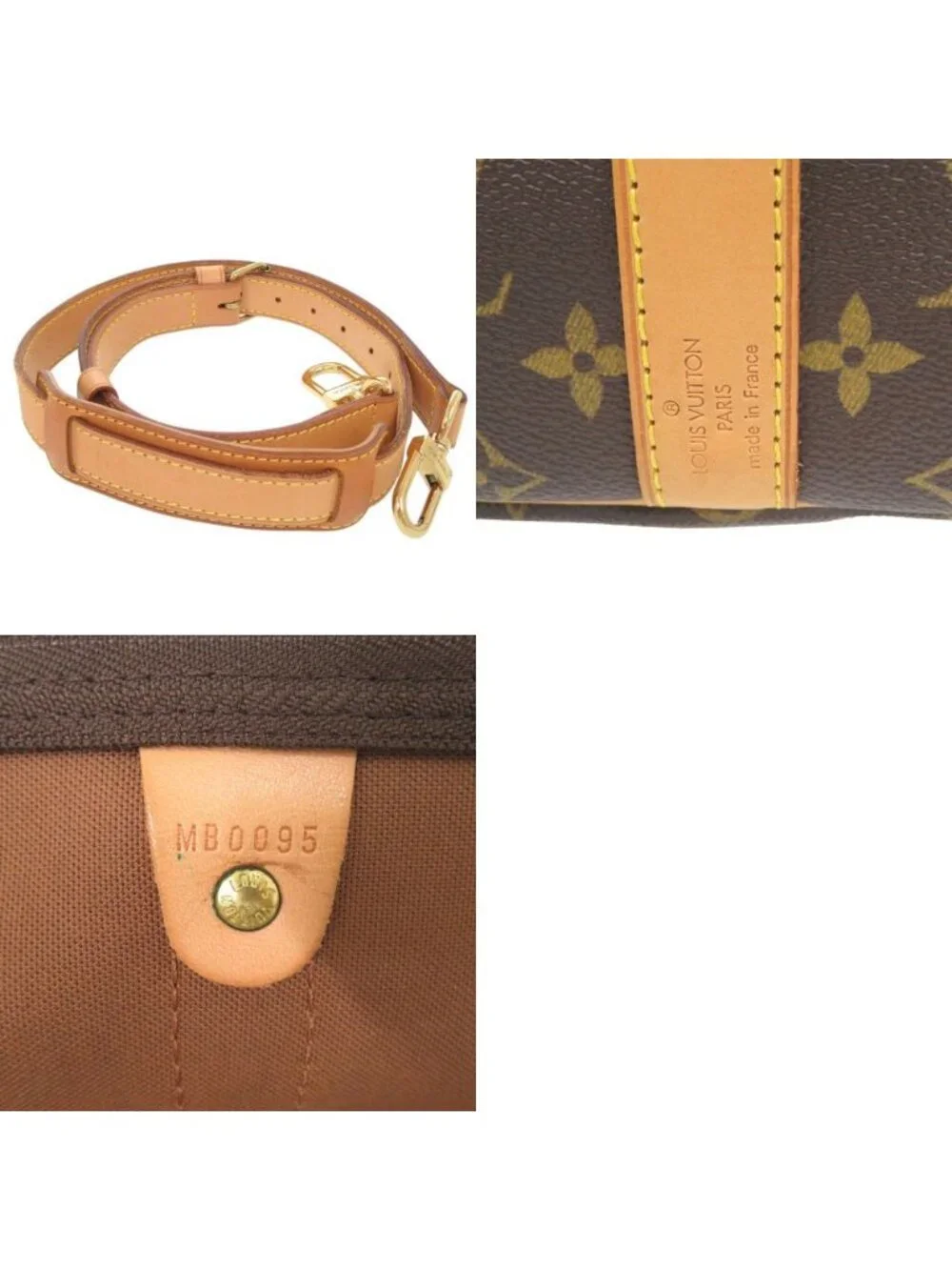 Louis Vuitton Keepall Bandouliere 45 Monogram Boston Bag